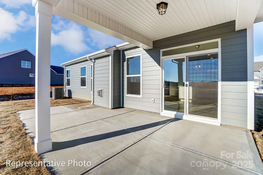 Exterior details and patio area of a home in Heritage - 55+ Community, Indian Trail (Image 2).