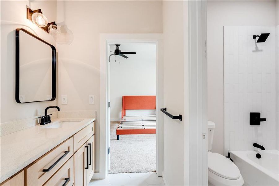 Furnished interior view inside a new home in , Atlanta (Image 29).
