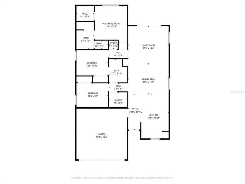 2D floor plan layout of this home in , Port Charlotte, FL (Image 5). 2D floor plan layout of this home in , Port Charlotte, FL (Image 5).