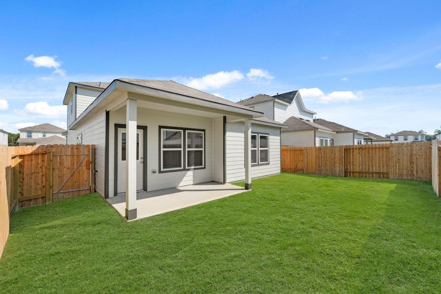 Exterior details and patio area of a home in Northpark South, Porter (Image 2). Exterior details and patio area of a home in Northpark South, Porter (Image 2).