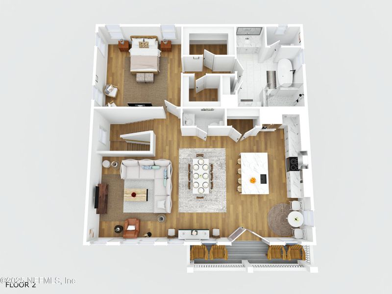 2D floor plan layout of this home in , St. Augustine, FL (Image 6).