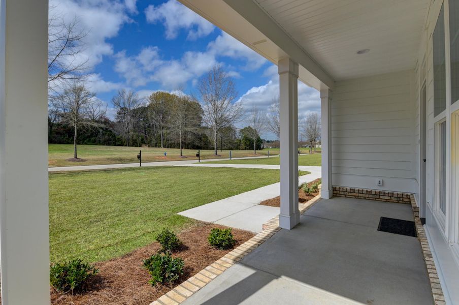 Exterior details and patio area of a home in Clubside Reserve at Summerlake, Lexington (Image 29). Exterior details and patio area of a home in Clubside Reserve at Summerlake, Lexington (Image 29).