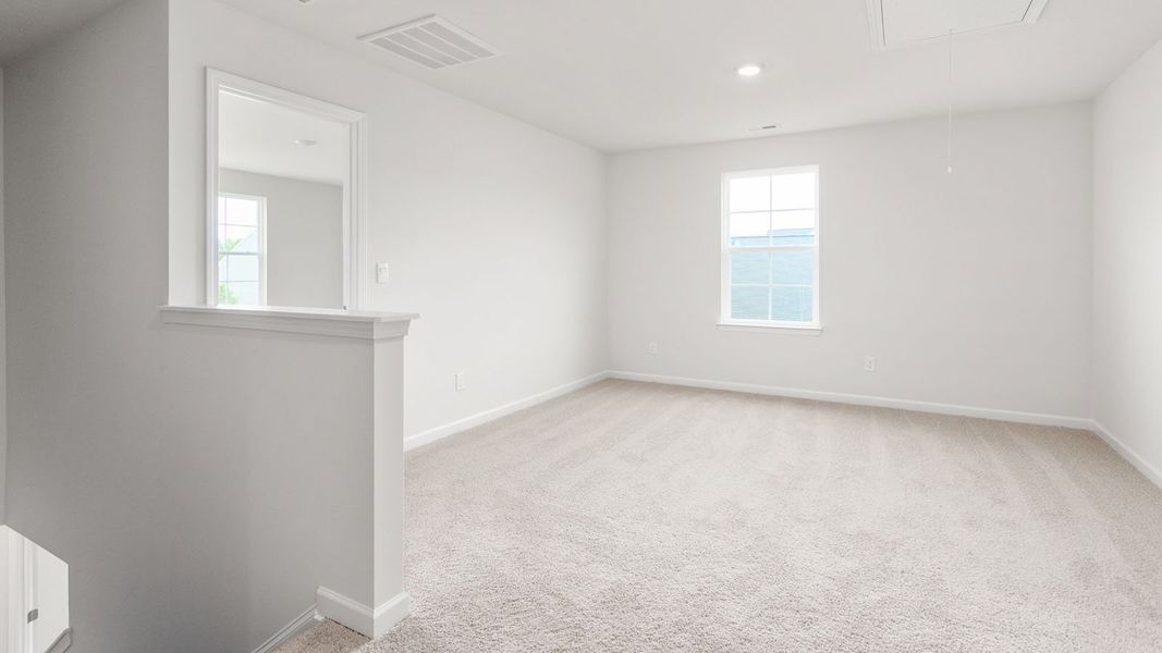 Representative unfurnished interior of a home built from the Kyle by D.R. Horton in Foxtail, Yadkinville (Image 26).