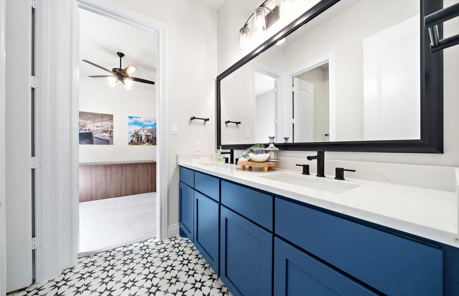 Furnished interior view inside a new home in Artavia 70′, Conroe (Image 36).