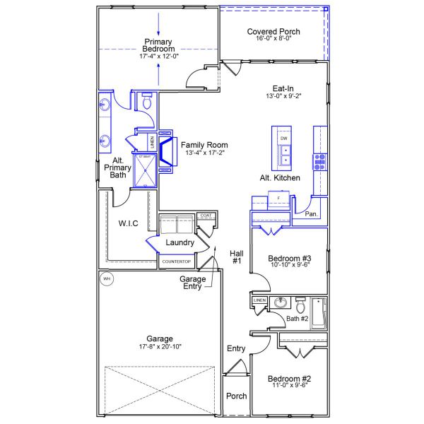 2D floor plan layout of this home in Ovation at Sweetbrier, Durham, NC (Image 3). 2D floor plan layout of this home in Ovation at Sweetbrier, Durham, NC (Image 3).