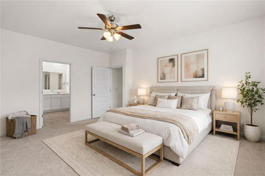 Furnished interior view inside a new home in Twin Lakes, Hoschton (Image 14).