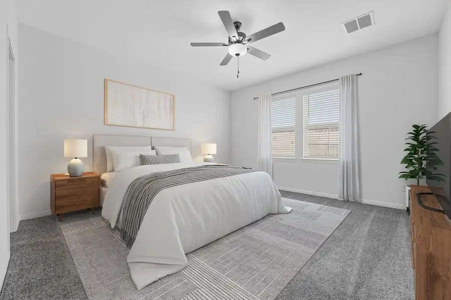 Furnished interior view inside a new home in Sunfield, Buda (Image 8).