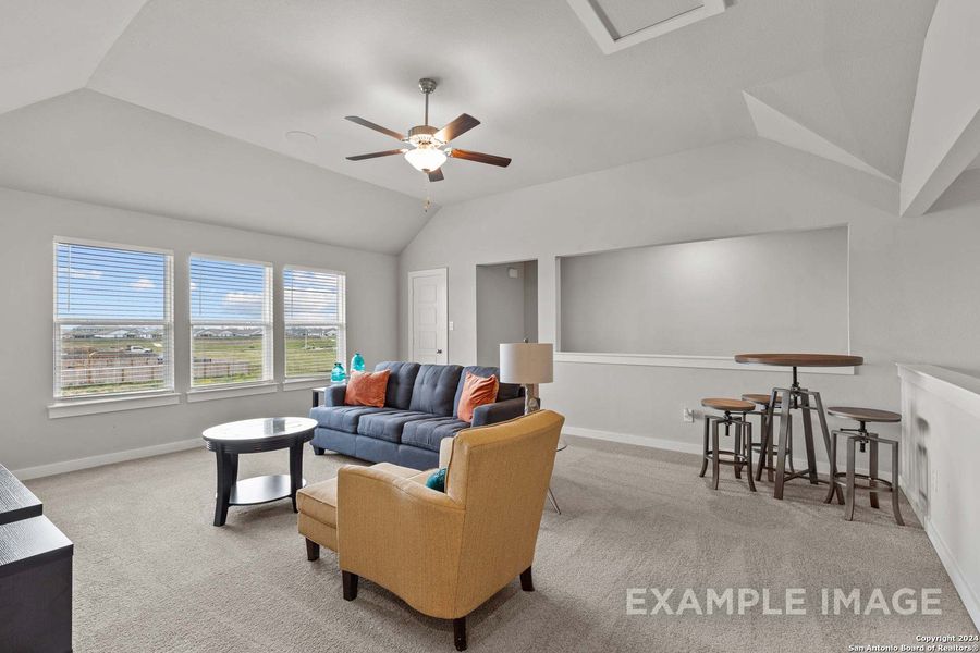 Furnished interior view inside a new home in Hannah Heights, Seguin (Image 14).