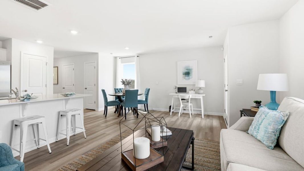 Furnished interior view inside a new home in Tanglewood Townes, Greenville (Image 10).