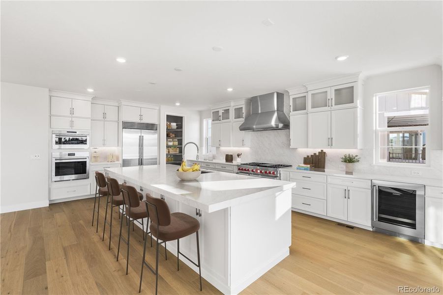 Furnished interior view inside a new home in Luxe at The Canyons, Castle Pines (Image 15).