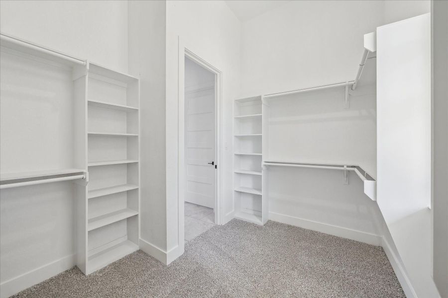 Plenty of Built ins with this enormous Primary Closet