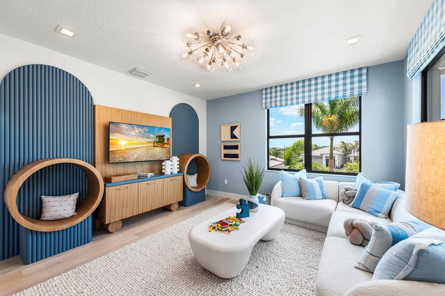 Representative furnished interior of a home built from the Orion by GL Homes in Apex at Avenir, Palm Beach Gardens (Image 9). Representative furnished interior of a home built from the Orion by GL Homes in Apex at Avenir, Palm Beach Gardens (Image 9).