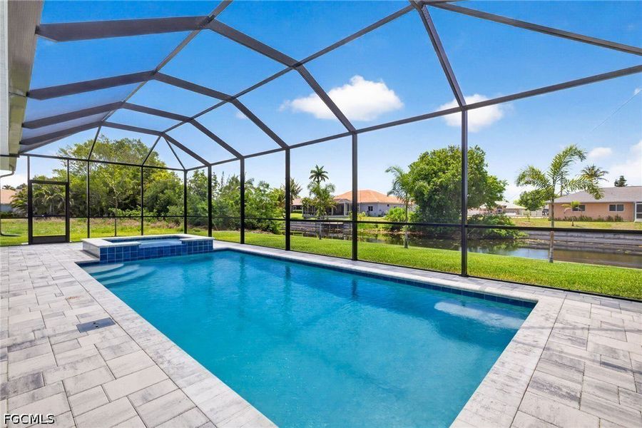 Exterior details and patio area of a home in Cape Coral, Cape Coral (Image 22).