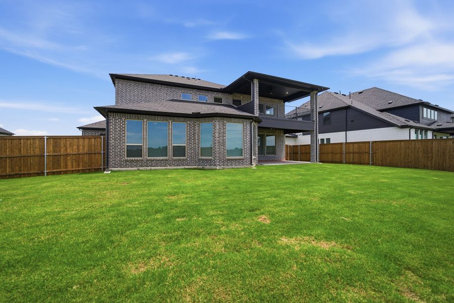 Exterior details and patio area of a home in Green Meadows, Celina (Image 28). Exterior details and patio area of a home in Green Meadows, Celina (Image 28).