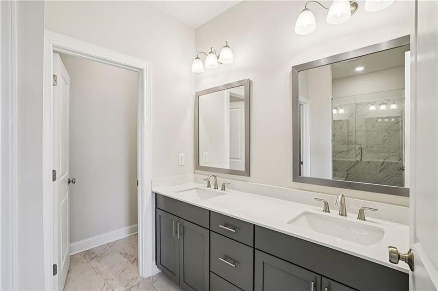 Furnished interior view inside a new home in Palisades Single Family, Cumming (Image 5). Furnished interior view inside a new home in Palisades Single Family, Cumming (Image 5).