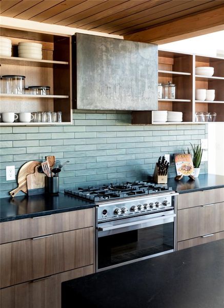 Close-up of interior finishes inside a home in , Hye (Image 11).