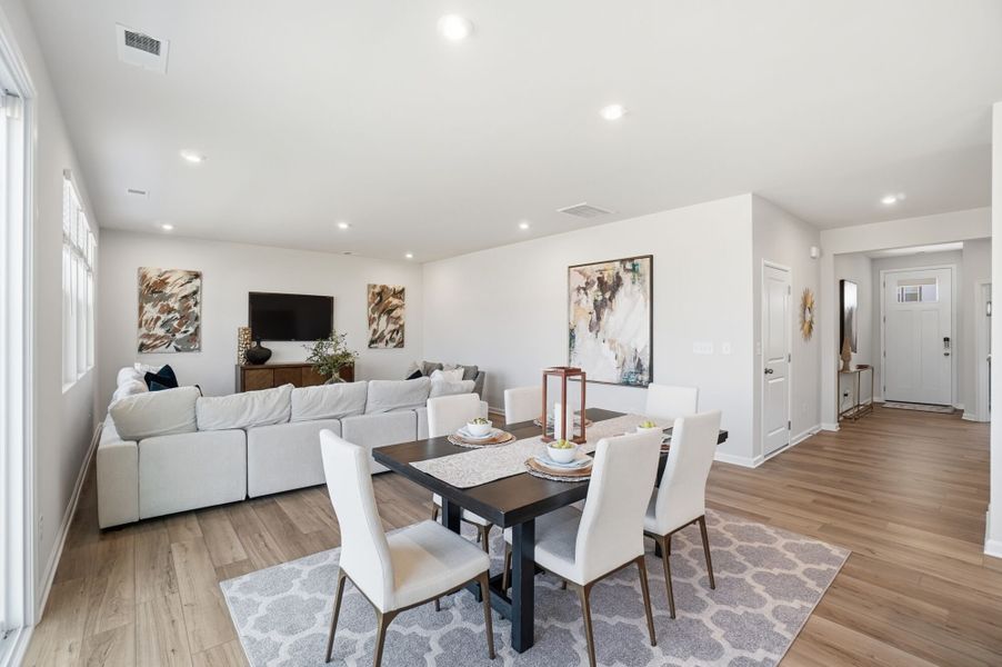 Furnished interior view inside a new home in Waxhaw Landing, Monroe (Image 10). Furnished interior view inside a new home in Waxhaw Landing, Monroe (Image 10).