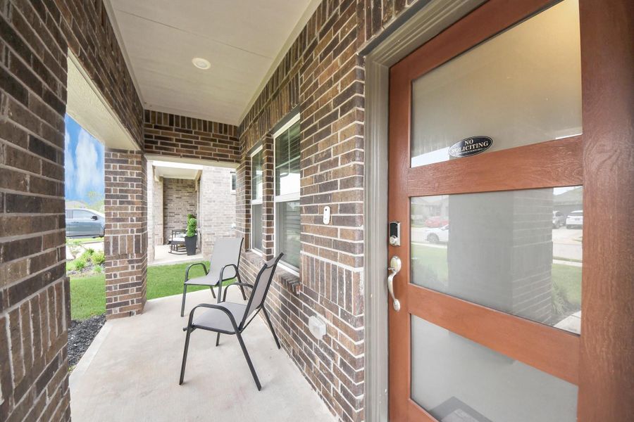 Exterior details and patio area of a home in Magnolia Place, Magnolia (Image 4).