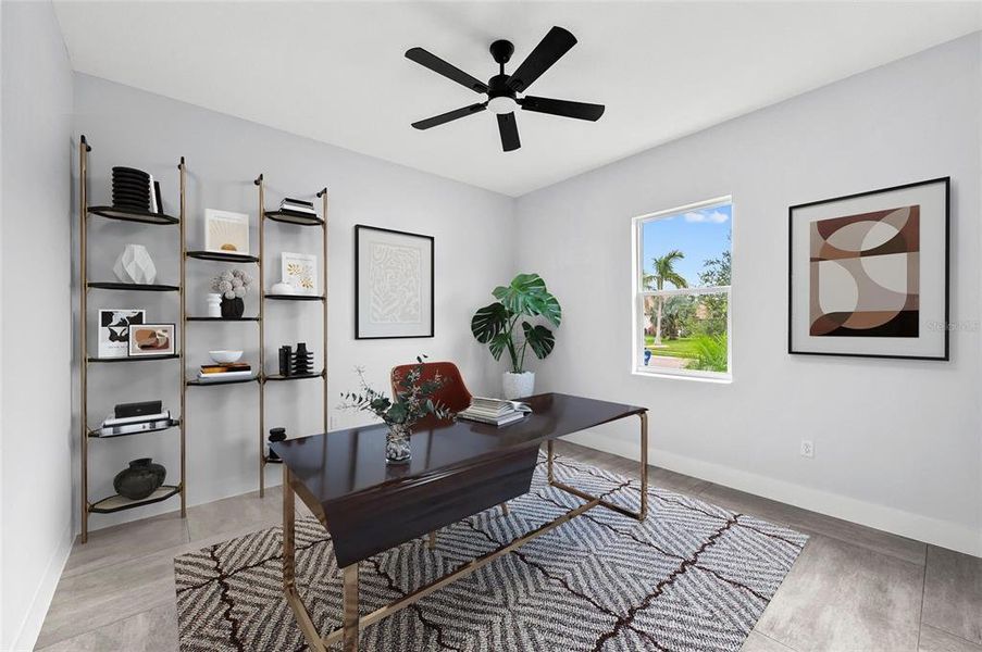 Furnished interior view inside a new home in , Palmetto (Image 18).