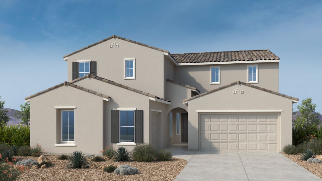 Representative exterior photo of a completed home built from the Glacier by Taylor Morrison in Verdin Passage Collection, Phoenix, AZ (Image 1).