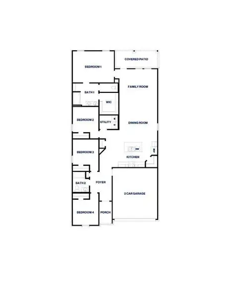 2D floor plan layout of this home in Presswoods, Splendora, TX (Image 3).