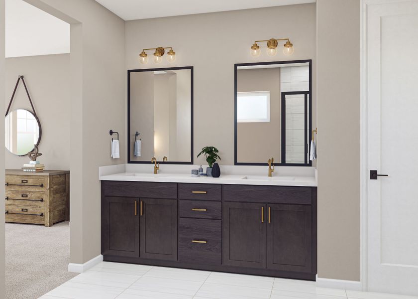 Representative furnished interior of a home built from the 3508 by Tri Pointe Homes in The Aurora Highlands, Aurora (Image 21).