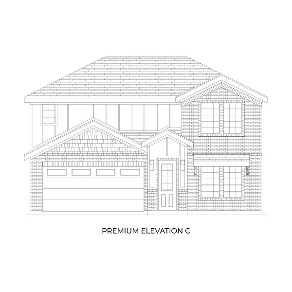 Representative rendering of the exterior for the Reagan Select F by First Texas Homes (Image 10).