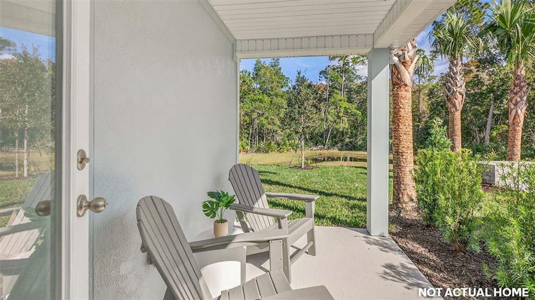 Exterior details and patio area of a home in , Bunnell (Image 3).