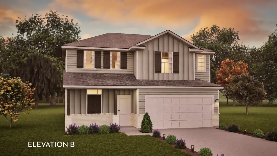 Representative exterior photo of a completed home built from the Lavaca by CastleRock Communities in Steed Landing, Texas City, TX (Image 2).