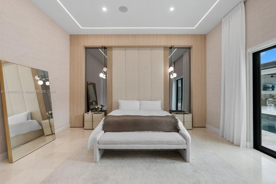 Furnished interior view inside a new home in , Miami (Image 21).