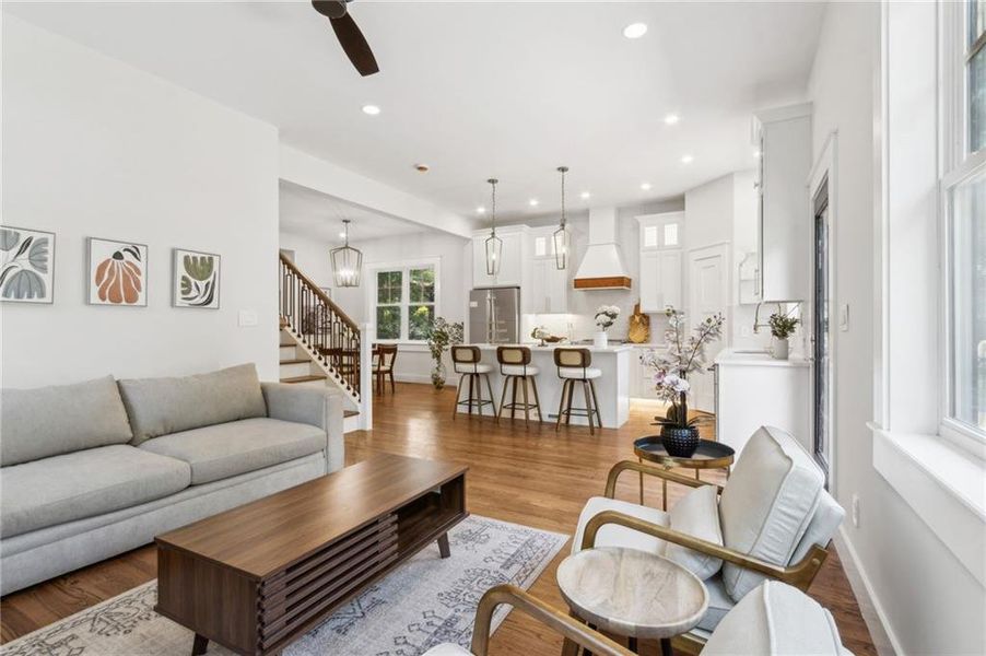 Furnished interior view inside a new home in , Pine Lake (Image 17).