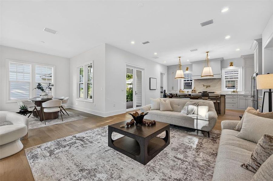 Furnished interior view inside a new home in , St. Petersburg (Image 38).