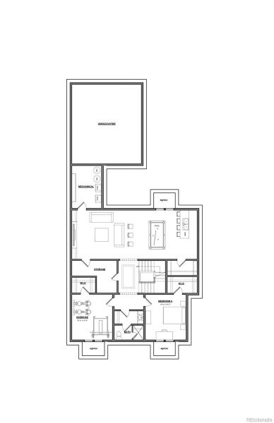 2D floor plan layout of this home in , Denver, CO (Image 5).