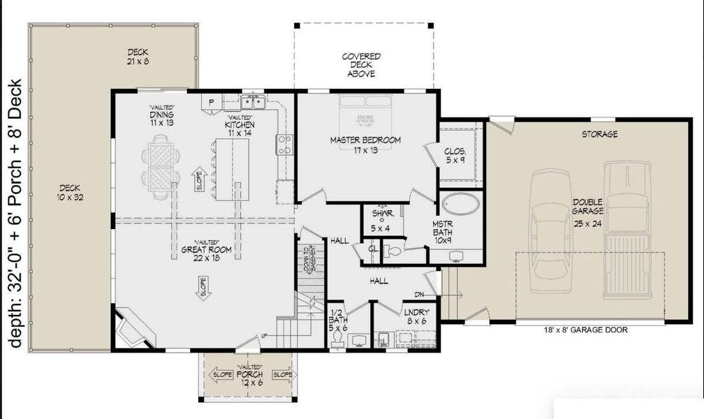 2D floor plan layout of this home in , Morganton, NC (Image 3).