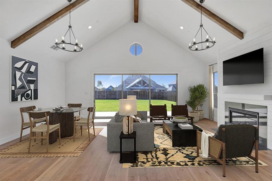 Furnished interior view inside a new home in Kreymer at the Park, Wylie (Image 32). Furnished interior view inside a new home in Kreymer at the Park, Wylie (Image 32).