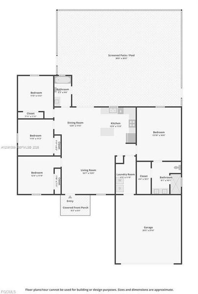 2D floor plan layout of this home in , Cape Coral, FL (Image 5). 2D floor plan layout of this home in , Cape Coral, FL (Image 5).