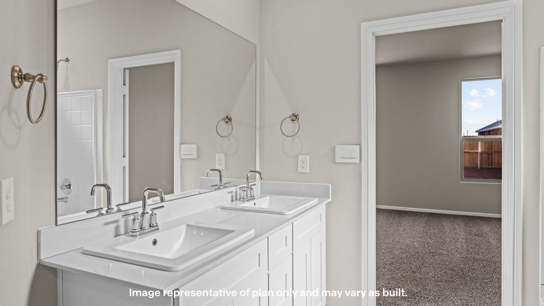 Furnished interior view inside a new home in Viridian, Lubbock (Image 6).