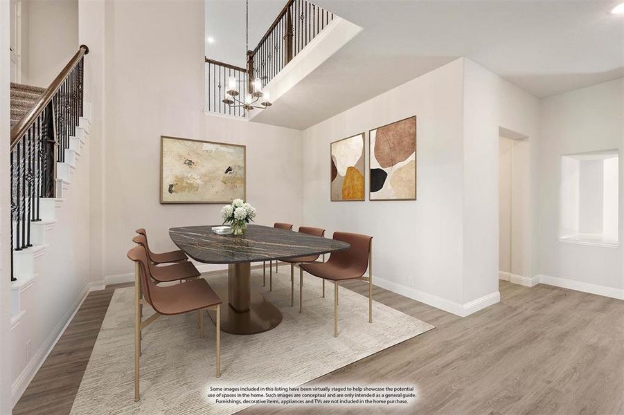 Furnished interior view inside a new home in Coyote Crossing, Godley (Image 18). Furnished interior view inside a new home in Coyote Crossing, Godley (Image 18).