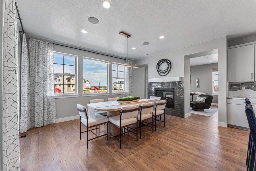 Furnished interior view inside a new home in Macanta, Castle Rock (Image 12).