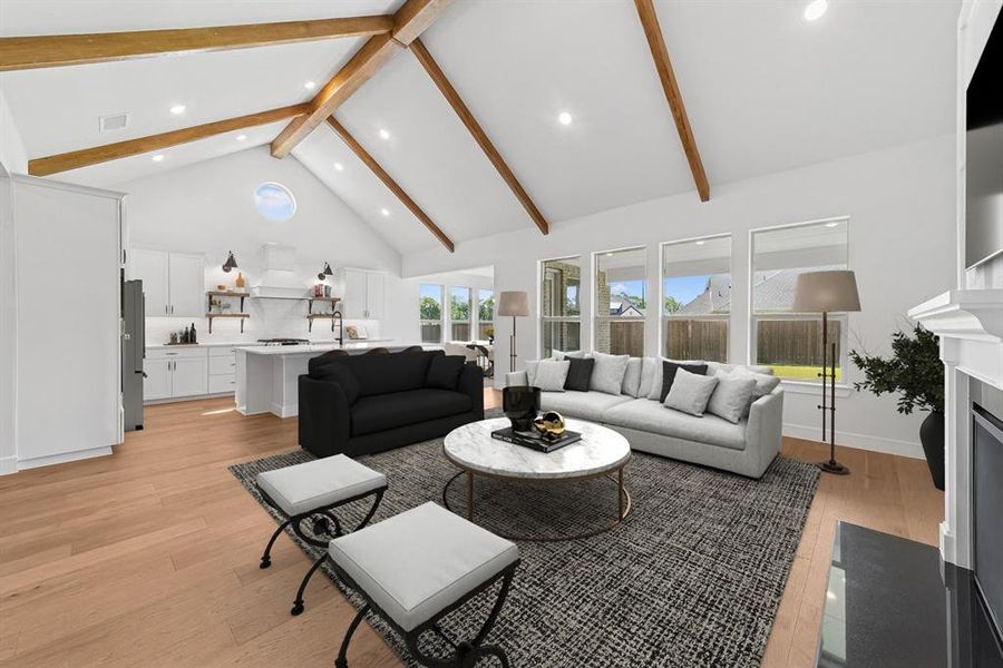 Furnished interior view inside a new home in Lincoln Pointe, Van Alstyne (Image 25).