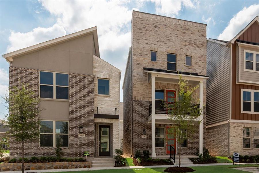 Front exterior of a new home in City Point, North Richland Hills, TX, highlighting curb appeal (Image 1).