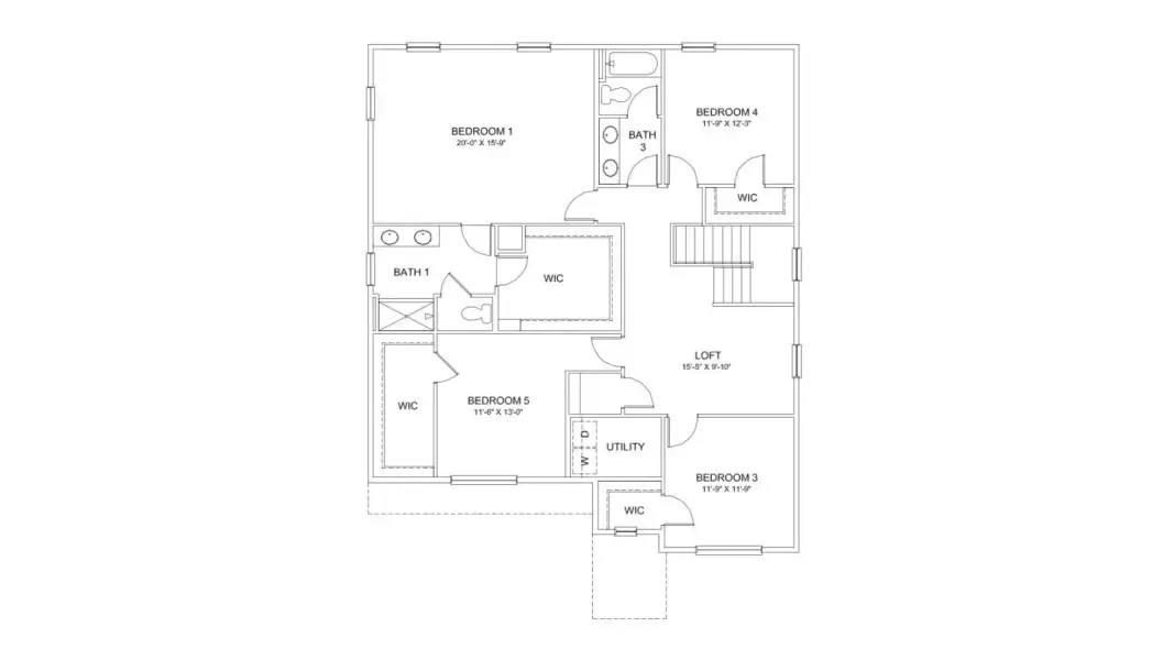 2D floor plan layout for the Hennessy by D.R. Horton in Jackson Creek, Monument, CO (Image 4).
