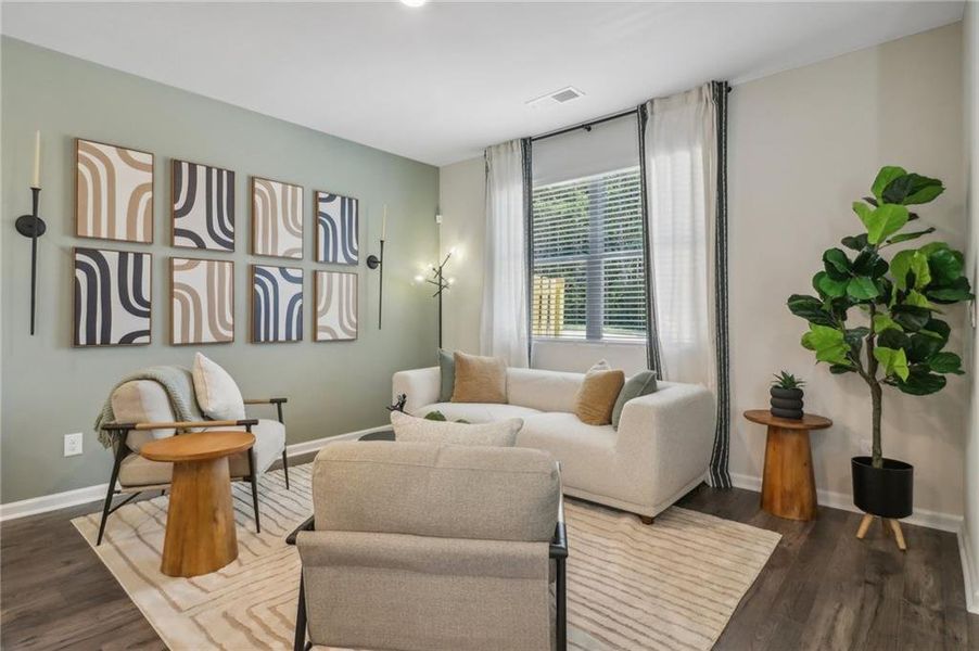 Furnished interior view inside a new home in , Atlanta (Image 11).