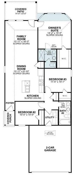 2D floor plan layout of this home in Marvida, Cypress, TX (Image 4).
