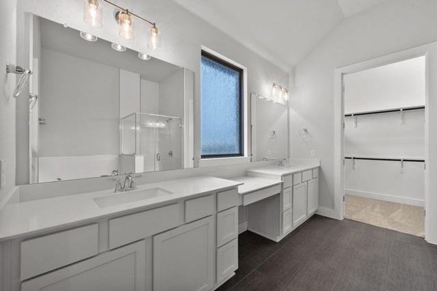 Primary Bath retreat with dual vanities Primary Bath retreat with dual vanities