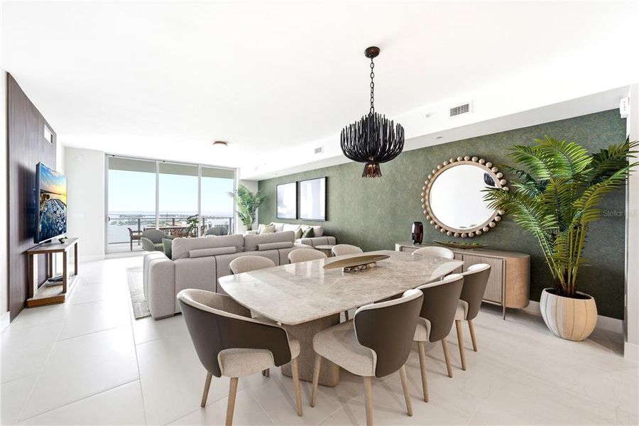 Furnished interior view inside a new home in , Tampa (Image 5).
