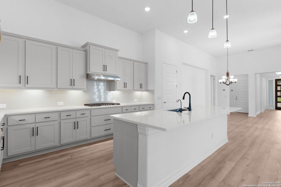 Furnished interior view inside a new home in Ranches at Creekside, Boerne (Image 9). Furnished interior view inside a new home in Ranches at Creekside, Boerne (Image 9).