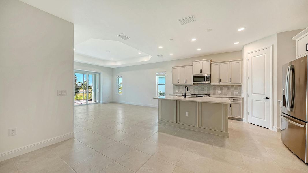 Furnished interior view inside a new home in Palmera Real Estate and Homes for Sale in Venice, FL - Neal Communities, Venice (Image 7). Furnished interior view inside a new home in Palmera Real Estate and Homes for Sale in Venice, FL - Neal Communities, Venice (Image 7).