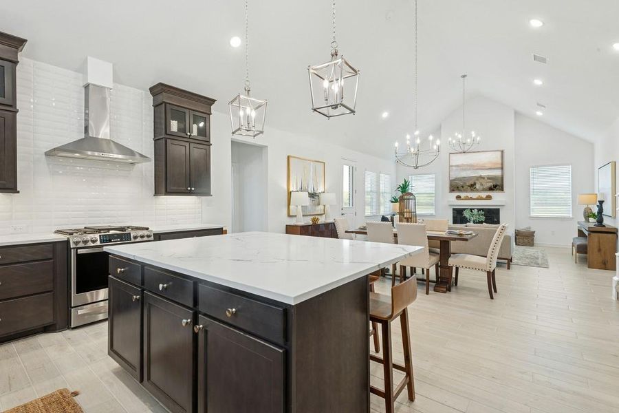 Open living space with high vaulted ceilings! Open living space with high vaulted ceilings!