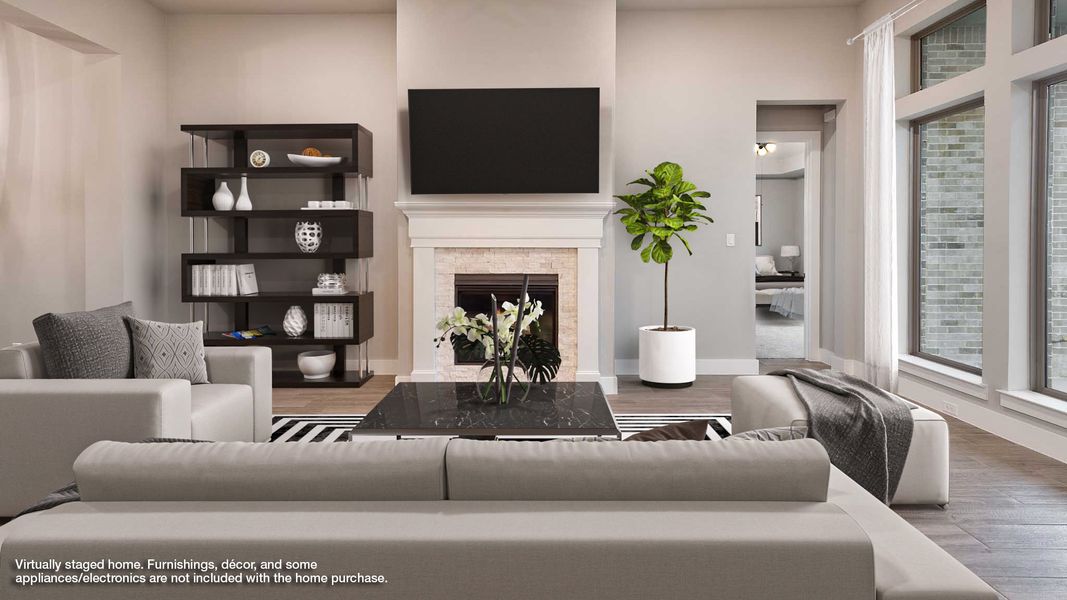 Furnished interior view inside a new home in Austin Point, Richmond (Image 6). Furnished interior view inside a new home in Austin Point, Richmond (Image 6).